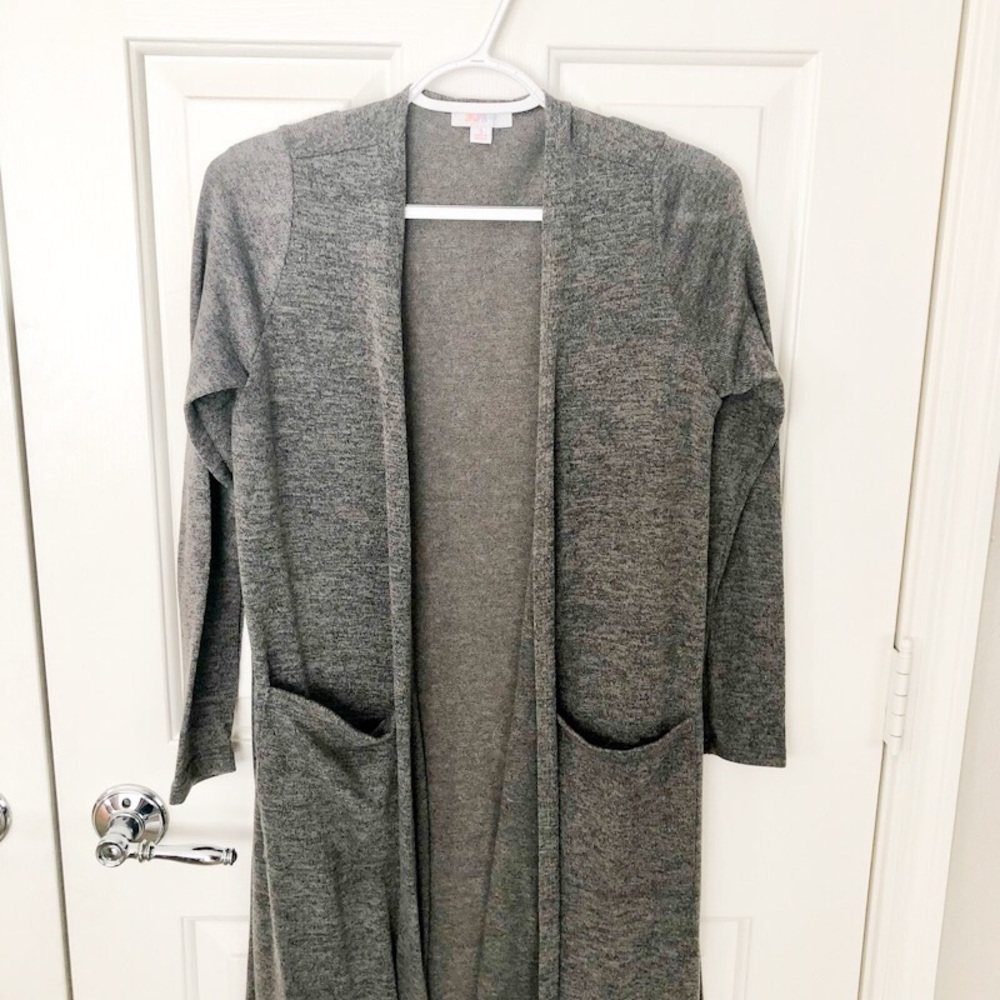 Lularoe Sarah Grey Cardigan